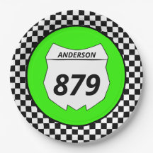 Motocross Custom Dirt Bike Number Placa em Verde