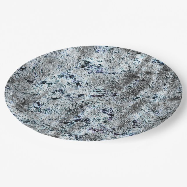 Prato De Papel Muito rústico fungo prateado sujo de (Inclinado)