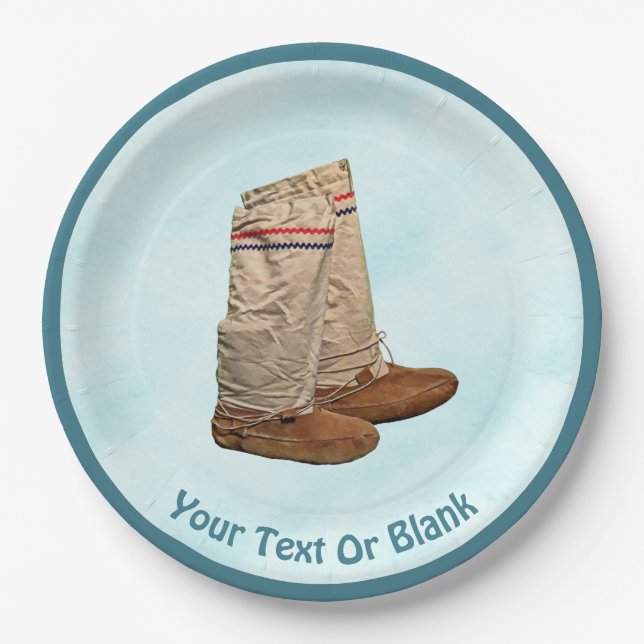 Prato De Papel Mukluks na neve (Frente)