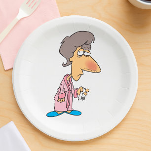 Prato De Papel Mulher Doente