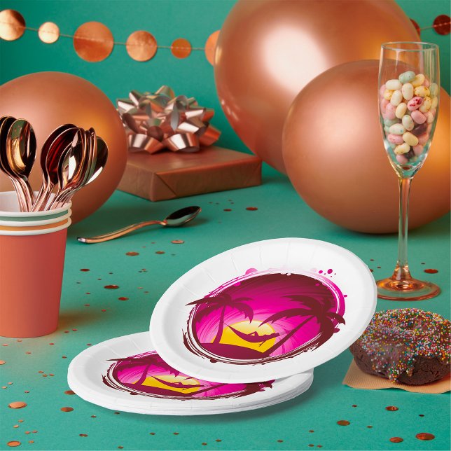 Prato De Papel Mulher Em Um Hammock (Criador carregado)