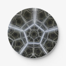 Prato De Papel Multidimensional do Sci-Fi