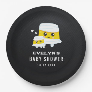 Prato De Papel Mummy Halloween Chá de fraldas