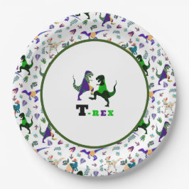 Prato De Papel Mundo Jurássico
