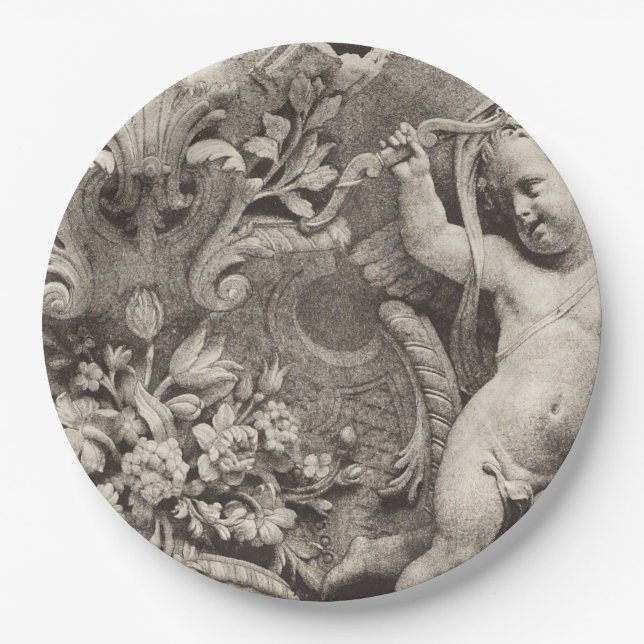 Prato De Papel Museum art unique paper plate  (Frente)