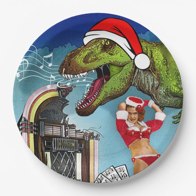 Prato De Papel Música de Natal doce (Frente)