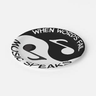 Prato De Papel Música de Yin yang