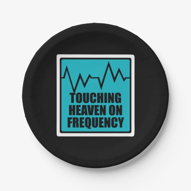 Prato De Papel Música tocando no céu em frequência (Frente)