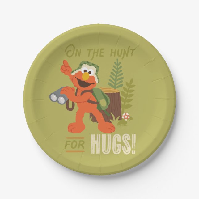 Prato De Papel Na Caça Aos Abraços (Frente)