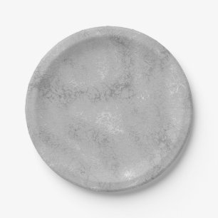 Prato De Papel Na moda de martelo-marisco de textura metálica pra