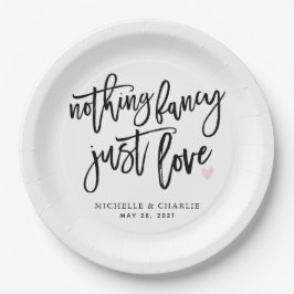Prato De Papel Nada de rico ama casual