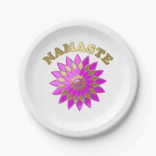 Prato De Papel Namaste (Frente)