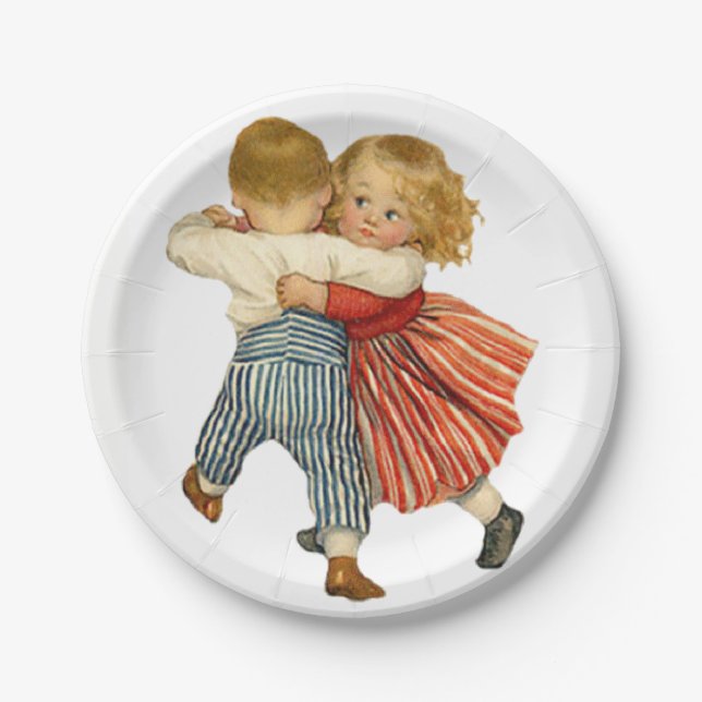 Prato De Papel Namorados de placas de papel (Frente)