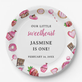 Prato De Papel Namorados Desserts Little Swetheart Birthday Cute