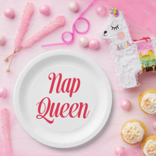 Prato De Papel Nap Queen Pink Cherred