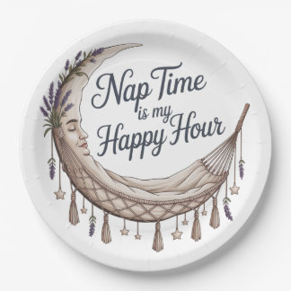 Prato De Papel Nap Time Is My Happy Hour