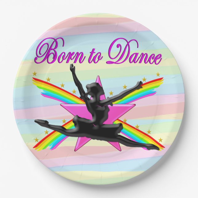 Prato De Papel NASCER bonito PARA AS PLACAS DE PAPEL DANCE BALLER (Frente)