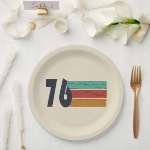 Prato De Papel Nascer em presente de aniversário de 1976