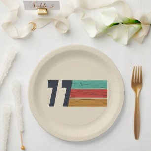 Prato De Papel Nascer em presente de aniversário de 1977