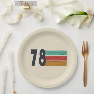 Prato De Papel Nascer em presente de aniversário de 1978
