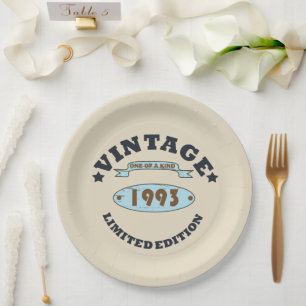 Prato De Papel nascer em presente de aniversário de 1993