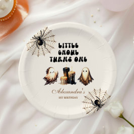 Prato De Papel Nascimento neutro de pequeno ghoul