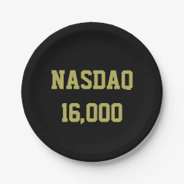 Prato De Papel NASDAQ 16000 Celebração do mercado de ações