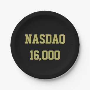 Prato De Papel NASDAQ 16000 Celebração do mercado de ações