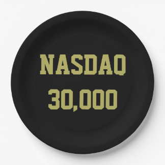 Prato De Papel NASDAQ 30000 Stock Market Celebration
