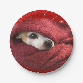 Prato De Papel Natal Chihuahua