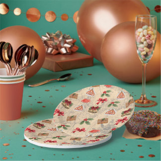 Prato De Papel Natal clássico