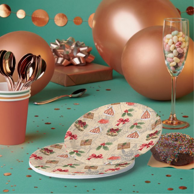 Prato De Papel Natal clássico (Múltiplo)