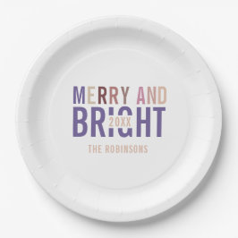 Prato De Papel Natal da Paleta Ultra Violeta