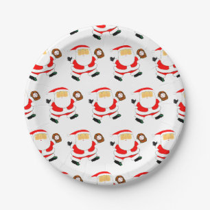 Prato De Papel Natal de Beisebol