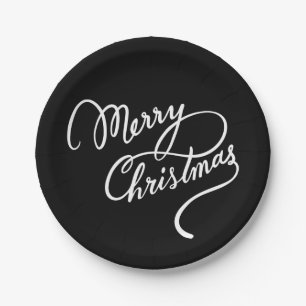 PRATO DE PAPEL NATAL DE MERCADORIAS COM LETRA MÃO PLACA DE PAR