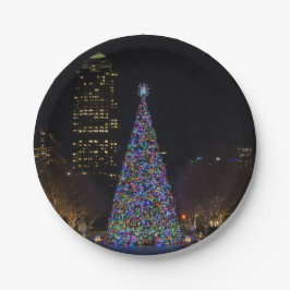 Prato De Papel Natal Em Dallas Centro