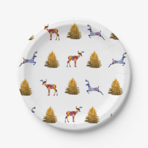 Prato De Papel Natal em Papel Personalizado