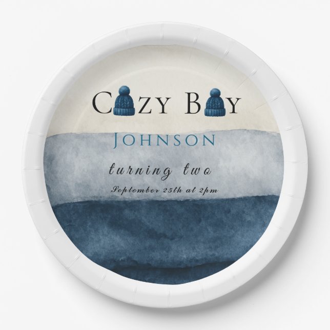 Prato De Papel natal, inverno aconchegante, fazendo dois (Frente)