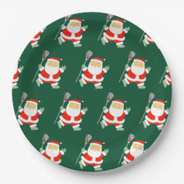 Prato De Papel Natal Lacrosse Feriado