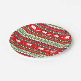 Prato De Papel Natal na floresta