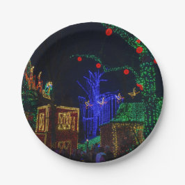 Prato De Papel Natal No Centro