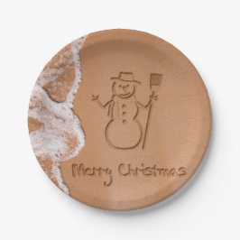 Prato De Papel Natal no Verão