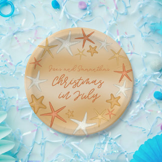 Prato De Papel Natal para o peixe-estrela em julho