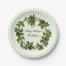 Natal personalizado vintage da grinalda do