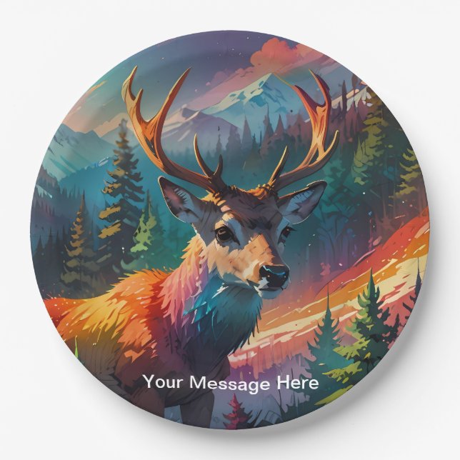 Prato De Papel Natal Winter Wonderland Holiday Season (Frente)