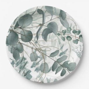 Prato De Papel Nave de água moderna sage verde eucalipto #5
