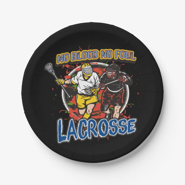 Prato De Papel Nenhum sangue, nenhum Lacrosse sujo (Frente)