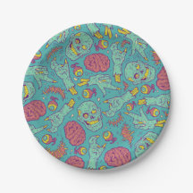 Neon Zombie Paper Cup - Festa do Halloween