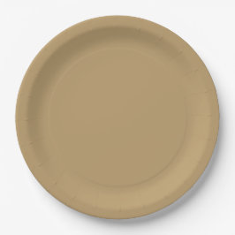 Prato De Papel Neutral Brown Paper Plate