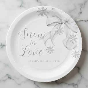 Prato De Papel Neve no Amor